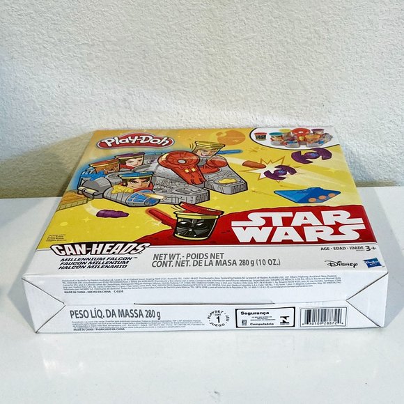 NEW IN BOX Play Doh Star Wars Can Heads Millenium Falcon Skywalker Darth Vader - Picture 6 of 8